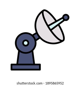 Satellite, dish, antenna icon vector image. Can also be used for communication. Suitable for use on web apps, mobile apps and print media.