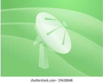 Satellite dish clipart illustrating advanced tele communications