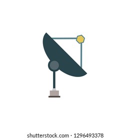 Satellite dish colored icon. Element of space illustration. Signs and symbols icon can be used for web, logo, mobile app, UI, UX on white background