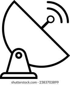Satellite dish communication icon. Network signs and symbols.