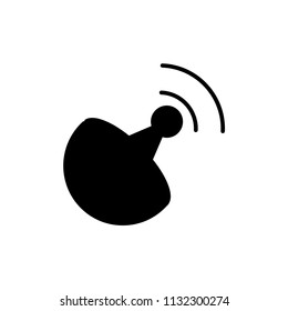 Satellite dish concept vector illustration icon.
