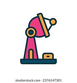 satellite dish filled color icon. vector icon for your website, mobile, presentation, and logo design.