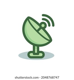 satellite dish icon for business website,apps, and many more
