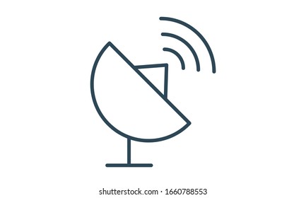 Vektorillustration von Satellitenschüsseln
