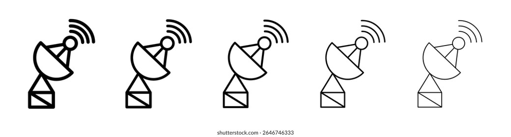 Satellite dish icon concept. graphic design, logo, Web, UI.