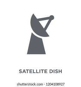 Satellite dish icon. Satellite dish design concept from Electronic devices collection. Simple element vector illustration on white background.