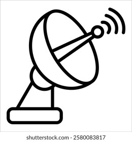 Satellite Dish Icon Element For Design