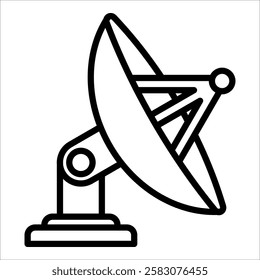 Satellite Dish Icon Element For Design