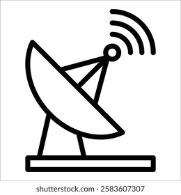 Satellite Dish Icon Element For Design