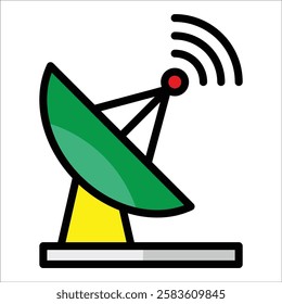 Satellite Dish Icon Element For Design