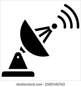 Satellite Dish Icon Element For Design