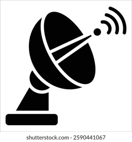 Satellite Dish Icon Element For Design