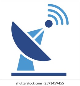 Satellite Dish Icon Element For Design