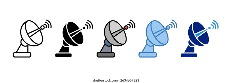 Satellite Dish Icon Element For Design