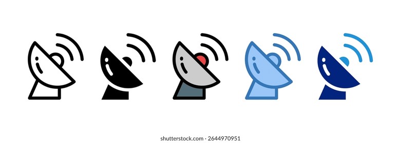 Satellite Dish Icon Element For Design