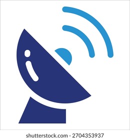 Satellite Dish Icon Element For Design