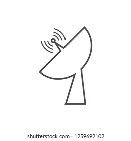 satellite dish icon. Element of web for mobile concept and web apps icon. Thin line icon for website design and development, app development