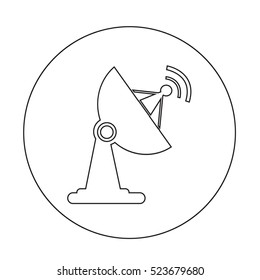 satellite dish icon illustration design