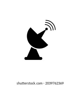icono de antena parabólica, vector de internet, ilustración de radar