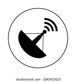 Satellite dish icon, logo