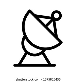 satellite dish icon or logo isolated sign symbol vector illustration - high quality black style vector icons
