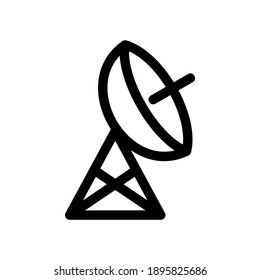 satellite dish icon or logo isolated sign symbol vector illustration - high quality black style vector icons
