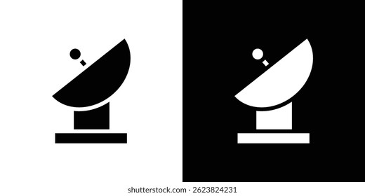 Satellite dish icon for logo web mobile app UI design.