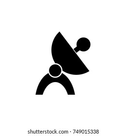 satellite dish icon. Media element icon. Premium quality graphic design. Signs, outline symbols collection icon for websites, web design, mobile app, info graphics on white background