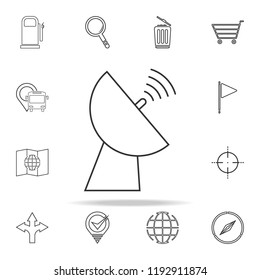 satellite dish icon. navigation icons universal set for web and mobile