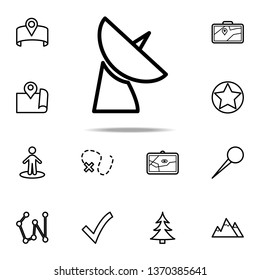 satellite dish icon. Navigation icons universal set for web and mobile on white background