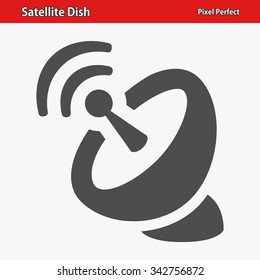 Satellite Dish Icon. Professional, pixel perfect icons optimized for both large and small resolutions. EPS 8 format.