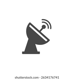 Satellite Dish Icon Telecommunications Networking Skills Global Communication Technology
