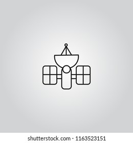 Satellite dish icon vector