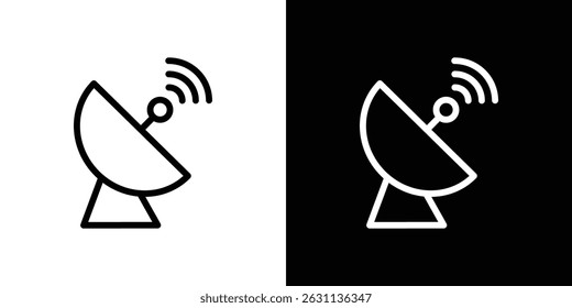 Satellite dish icon vector collection. vector sign illustration