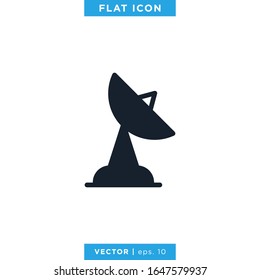 Satellite Dish Icon Vector Design Template.