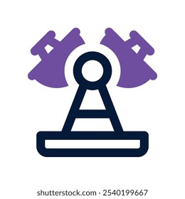 satellite dish icon. vector dual tone icon for your website, mobile, presentation, and logo design.