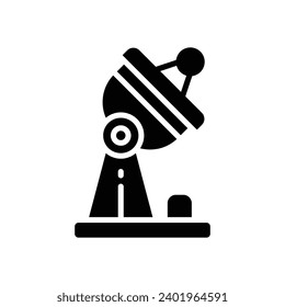 satellite dish icon. vector glyph icon for your website, mobile, presentation, and logo design.