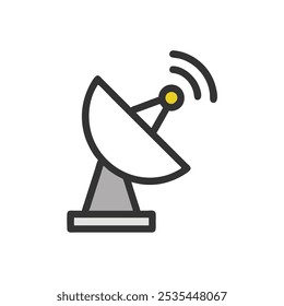 satellite dish icon vector illustration