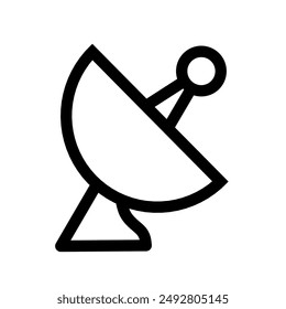 Vector de iconos de antena parabólica con diseño simple