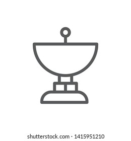 Satellite dish icon - Vector. Spage concept vector illustration.