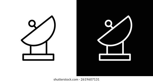 Satellite dish icon Vector symbol in trendy flat style