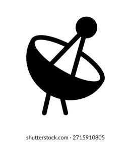 Ilustração do design do símbolo do vetor do ícone do prato do satélite