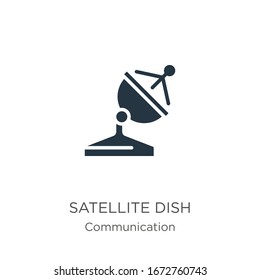 Satellite dish icon vector. Trendy flat satellite dish icon from communication collection isolated on white background. Vector illustration can be used for web and mobile graphic design, logo, eps10