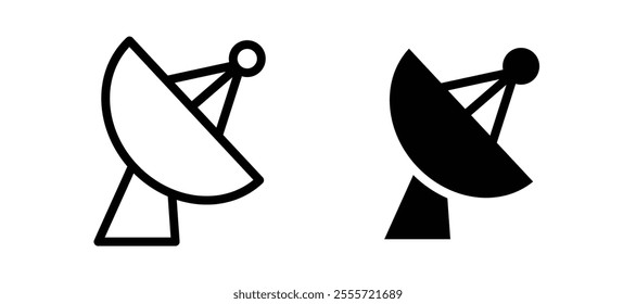Satellite dish icons for web ui designs