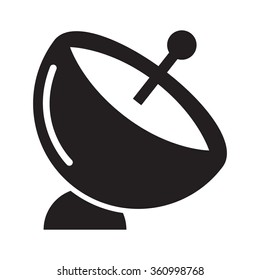 Satellite dish icon.Vector illustration isolated on white background