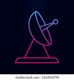 Satellite dish line nolan icon. Simple thin line, outline vector of web icons for ui and ux, website or mobile application