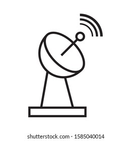 Satellite  dish logo template vector icon design