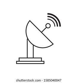 Satellite  dish logo template vector icon design