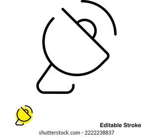 Satellite Dish Outline Icon Eps