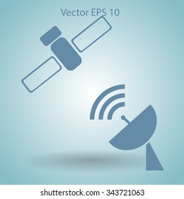 satellite and satellite dish picture